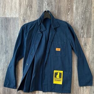 Navy Blue Lightweight Shirt Jacket